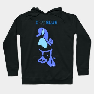 I LOVE BLUE Hoodie